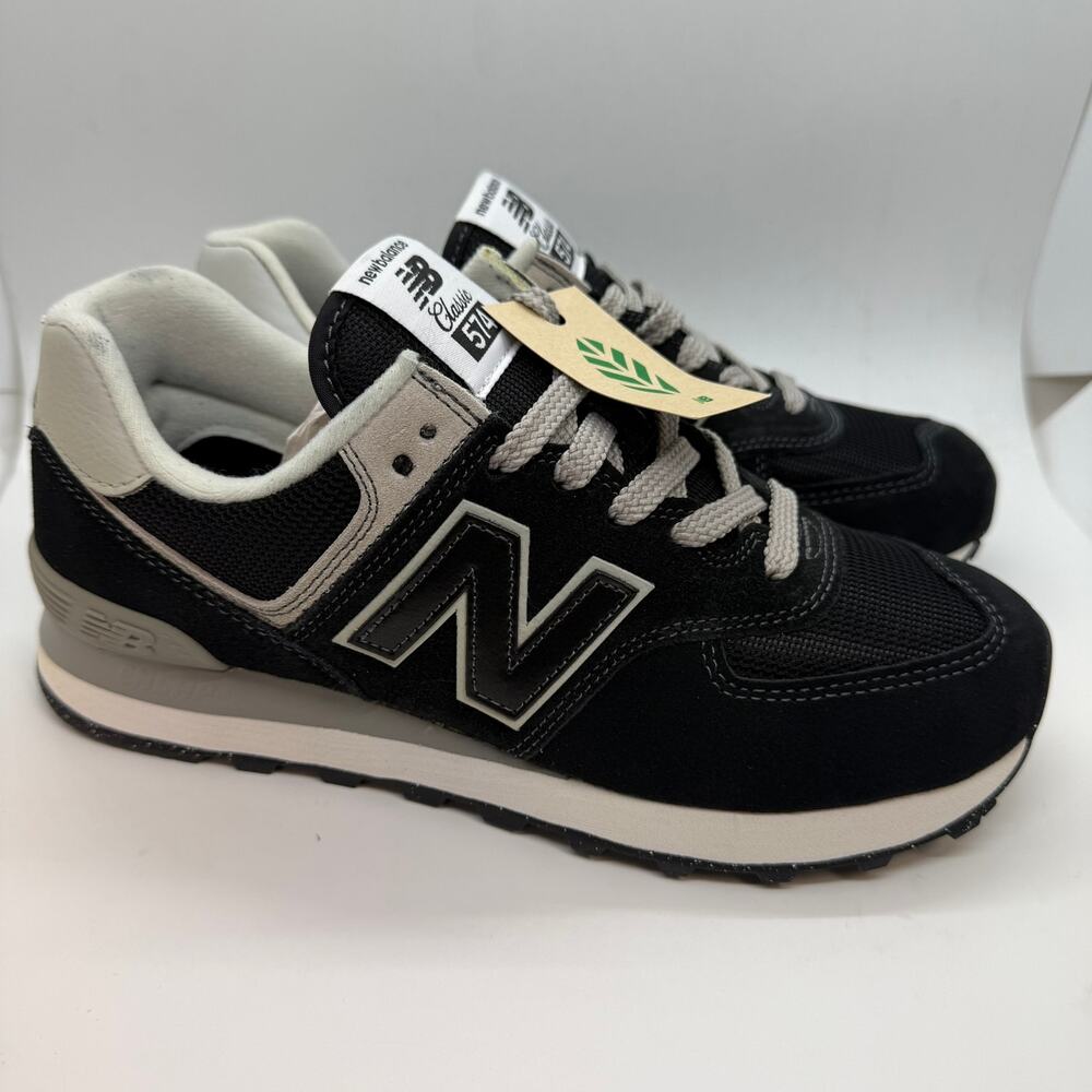 New Balance 574 Athletic Running Sneakers Men's Size US 6.5D Black Gray ML574EVB